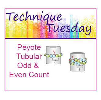 Peyote Tubular Even & Odd Count Technique Tuesday