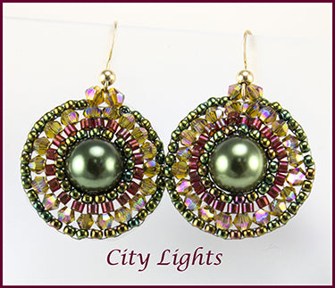 City Lights Earring Bead Weaving Kit