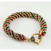 Holiday Spiral Bead Weaving Bracelet Kit