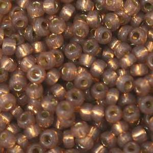 11/o Japanese Seed Bead 0581 npf Silverlined Alabaser - Beads Gone Wild
