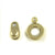 Base Metal Ball & Socket Clasp 8mm Gold Plated 2/sets - Beads Gone Wild
