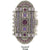 Rhodium Plated 7 Strand Cathedral-Purples (Made in Germany) - Beads Gone Wild
