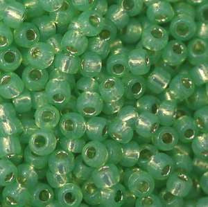 6/O Japanese Seed Beads Alabaster Silverlined 572A npf - Beads Gone Wild
