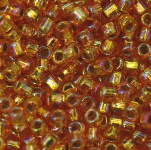 15/O Japanese Seed Beads Silverlined Rainbow 637 - Beads Gone Wild
