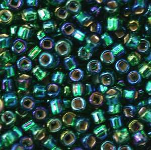 15/O Japanese Seed Beads Silverlined Rainbow 647 - Beads Gone Wild
