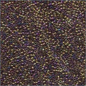 10/o Delica DBM 0029 Metallic Purple / Gold Iris - Beads Gone Wild
