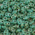Super Duo Turq Green Picasso 2.5x5mm - Beads Gone Wild
