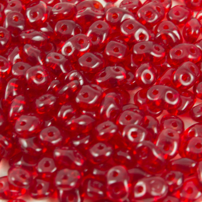 Super Duo Ruby 2.5x5mm - Beads Gone Wild
