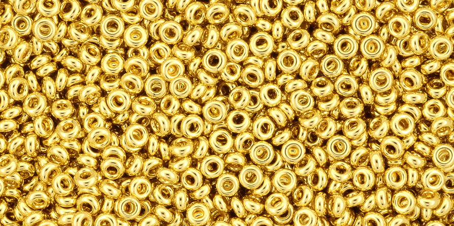 11/o Metallic Gold Toho Demi Round Bead - Beads Gone Wild
