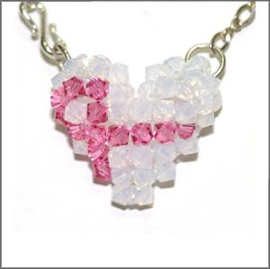 Awareness Ribbon Puffy Heart Instructions - Beads Gone Wild