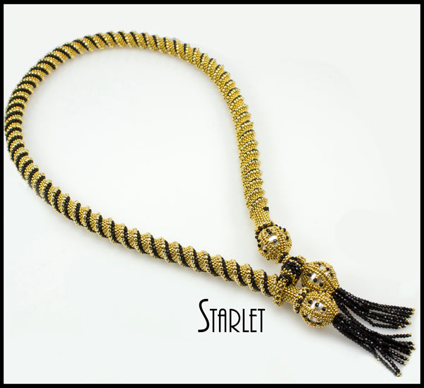 Starlet Necklace Bead Weaving Tutorial Pattern