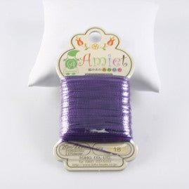 Amiet Polyester Royal Purple 22yards (20m) .5mm - Beads Gone Wild