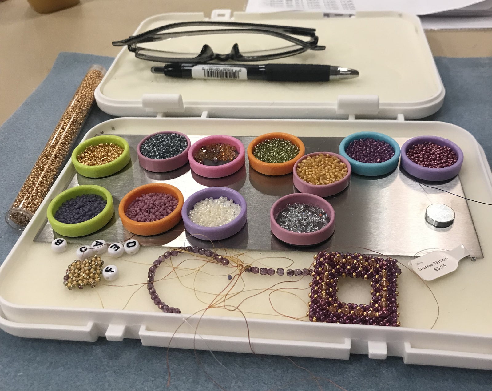 Hanukkah Menorah Beaded Earring Kit - Beads Gone Wild