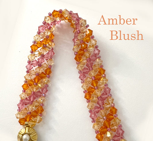 Amber Blush Beaded Bracelet Kit