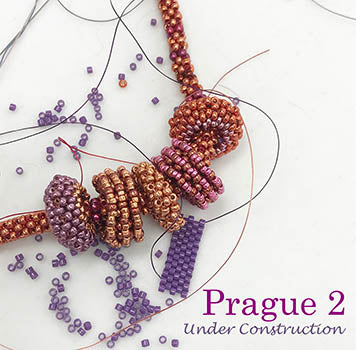 NEW! Right Angle Weave Glass Bead Bracelet Kit (Purple)