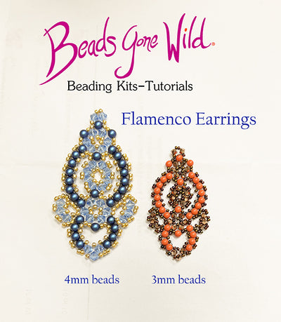 Flamenco Bead Weaving Earring Kit