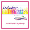 Brick Stitch off a Peyote Edge Technique Tuesday