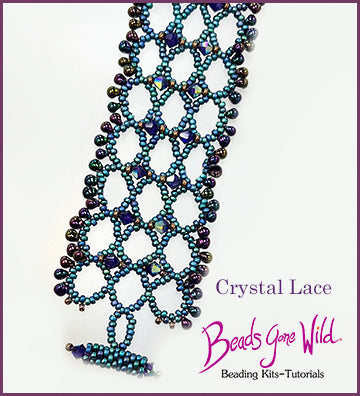Crystal Lace bead Weaving Bracelet Kit - Beads Gone Wild