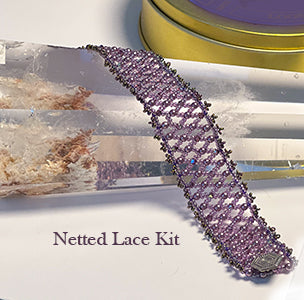 Netted Lace Bead Weaving Bracelet Kit