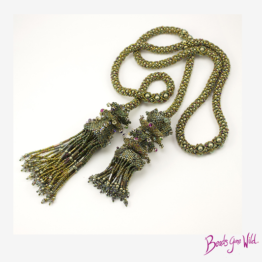Court Jester Lariat Bead Weaving Tutorial Pattern