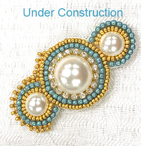 Radiant Pearl Bead Embroidered Necklace Kit