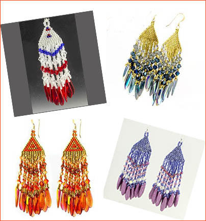 Ashbury Beaded Earrings Instructions Only