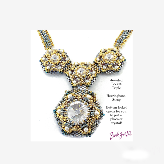 Jeweled Locket Bead Weaving Kit