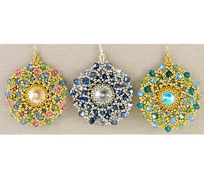 Crystal Mandala Earring Bead Weaving Kit