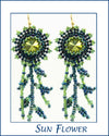 Sun Flower Beaded Earring Kit