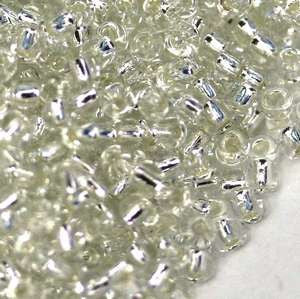 11/o Japanese Seed Bead 0001 Silverlined - Beads Gone Wild
