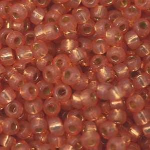 11/o Japanese Seed Bead 0553 npf Silverlined Alabaser - Beads Gone Wild
