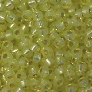 11/o Japanese Seed Bead 0554 npf Silverlined Alabaser - Beads Gone Wild
