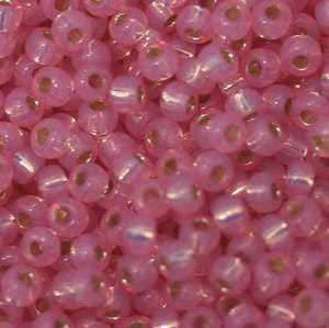 11/o Japanese Seed Bead 0555 npf Silverlined Alabaser - Beads Gone Wild
