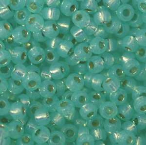 11/o Japanese Seed Bead 0571 npf Silverlined Alabaser - Beads Gone Wild
