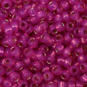 11/o Japanese Seed Bead 0584A npf Silverlined Alabaser - Beads Gone Wild
