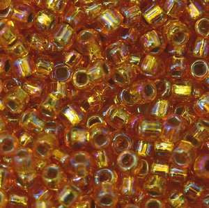 11/o Japanese Seed Bead 0637 Silverlined Rainbow - Beads Gone Wild
