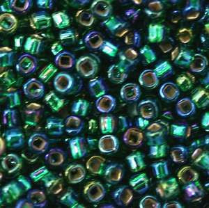 11/o Japanese Seed Bead 0647 Silverlined Rainbow - Beads Gone Wild
