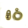 Base Metal Ball & Socket Clasp 8mm Brass Color 2/sets - Beads Gone Wild