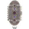 Rhodium Plated 7 Strand Cathedral-Purples (Made in Germany) - Beads Gone Wild