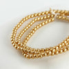 2mm Czech Pearl Gold 150 pcs - Beads Gone Wild