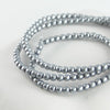 2mm Czech Pearl Grey Satin 150 pcs - Beads Gone Wild