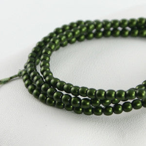 2mm Czech Pearl Olive Satin 150 pcs - Beads Gone Wild
