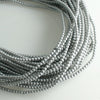 2mm Czech Pearl Cool Grey Satin 150 pcs - Beads Gone Wild
