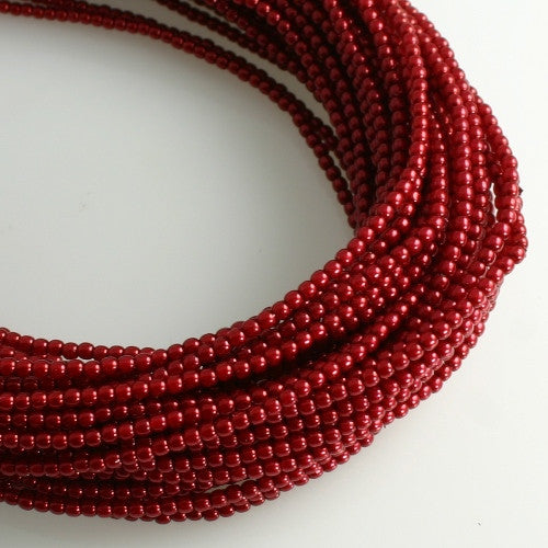 2mm Czech Pearl Falu 150 pcs - Beads Gone Wild
