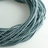 2mm Czech Pearl Slate Blue 150 pcs - Beads Gone Wild