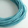 2mm Czech Pearl Turquoise Satin 150 pcs - Beads Gone Wild