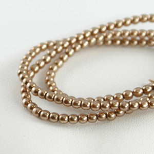 2mm Czech Pearl Sand 150 pcs - Beads Gone Wild
