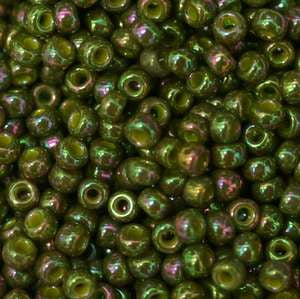 8/O Japanese Seed Beads Gold Luster 318Q - Beads Gone Wild
