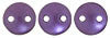 Lentil 6mm 2 holes Pearl Coat Purple Velvet 50pcs - Beads Gone Wild