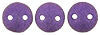 Lentil 6mm 2 holes Metallic Suede Purple 50pcs - Beads Gone Wild
